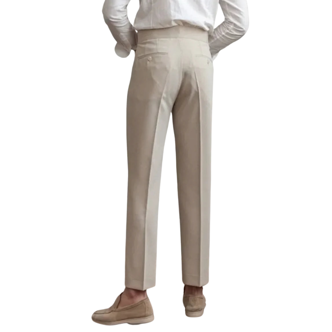 Classic Straight-Leg Cropped Trousers