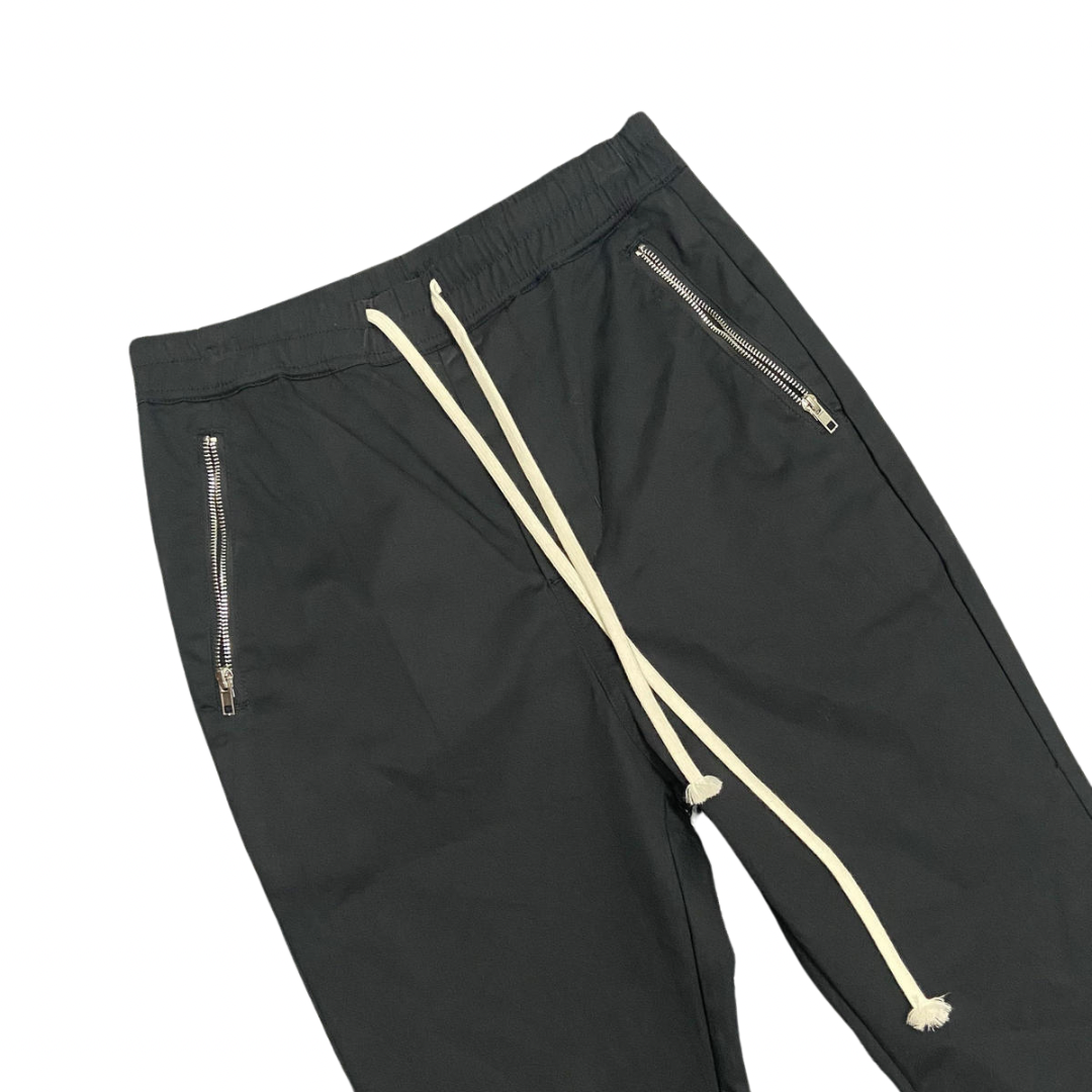 Zipper Straight Leg Utility Trousers