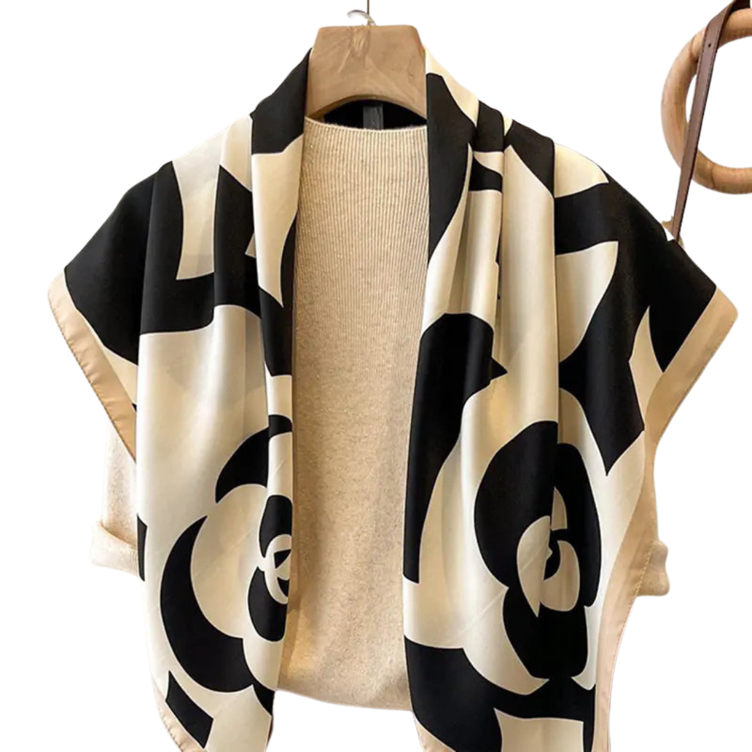 Yashan Camellia Silk Scarf