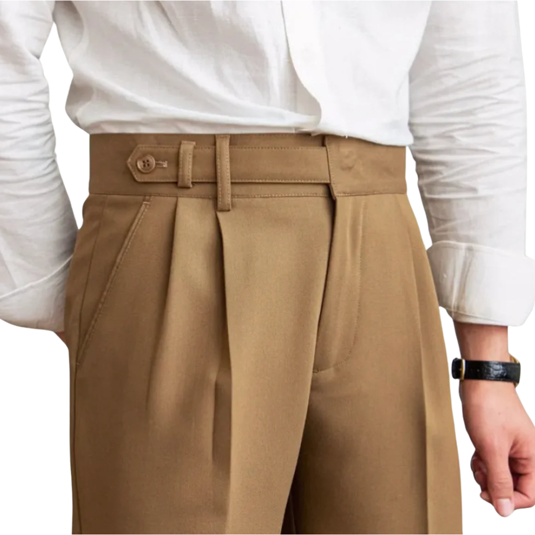 Classic Straight-Leg Cropped Trousers