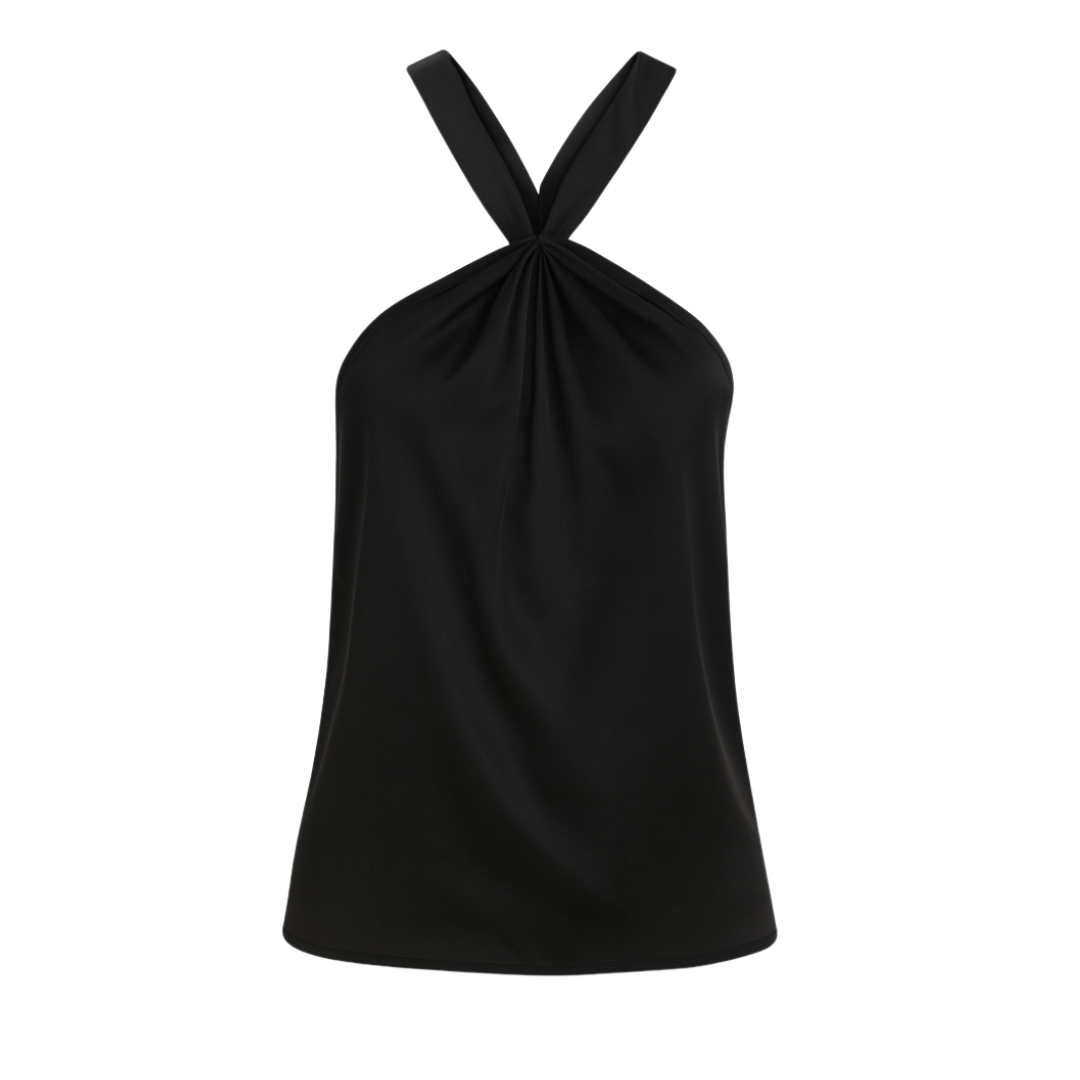 Satin Halter Tank Top