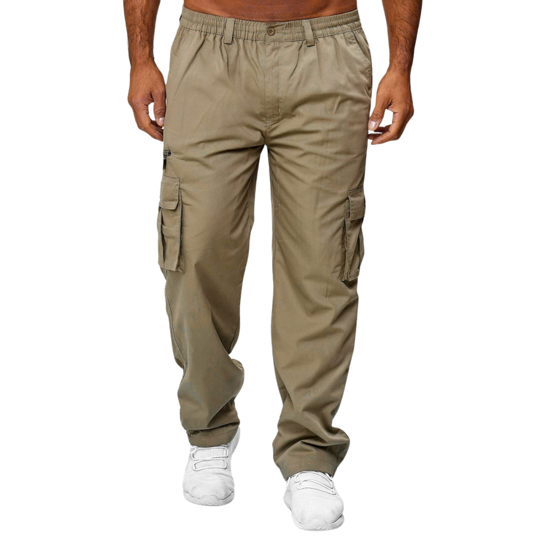 Straight-Leg Cargo Trousers