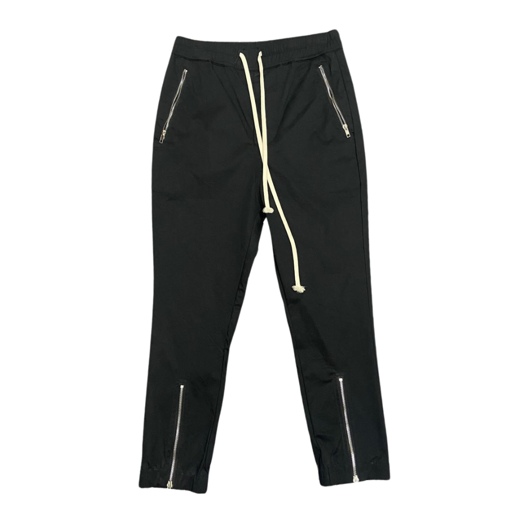 Zipper Straight Leg Utility Trousers