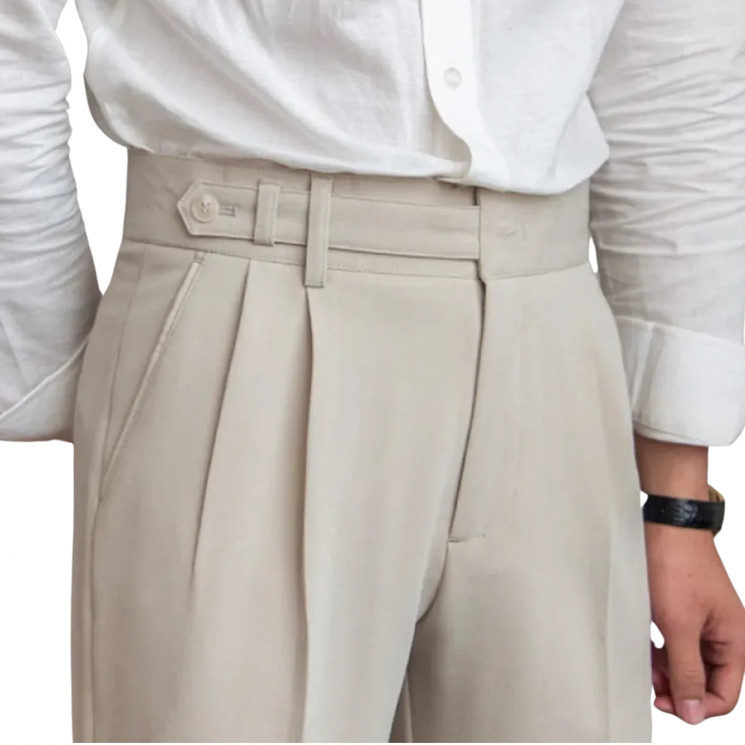 Classic Straight-Leg Cropped Trousers
