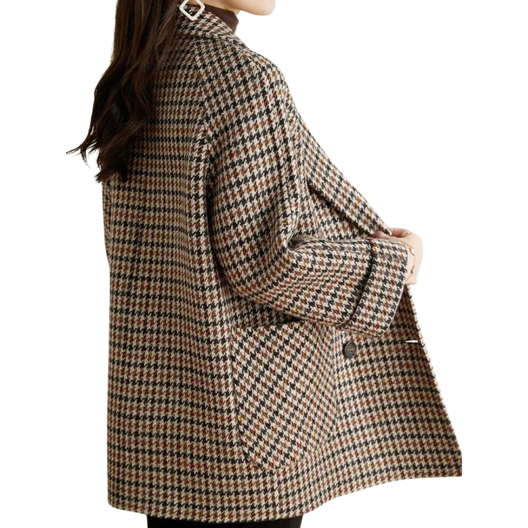 Wool Plaid Blazer