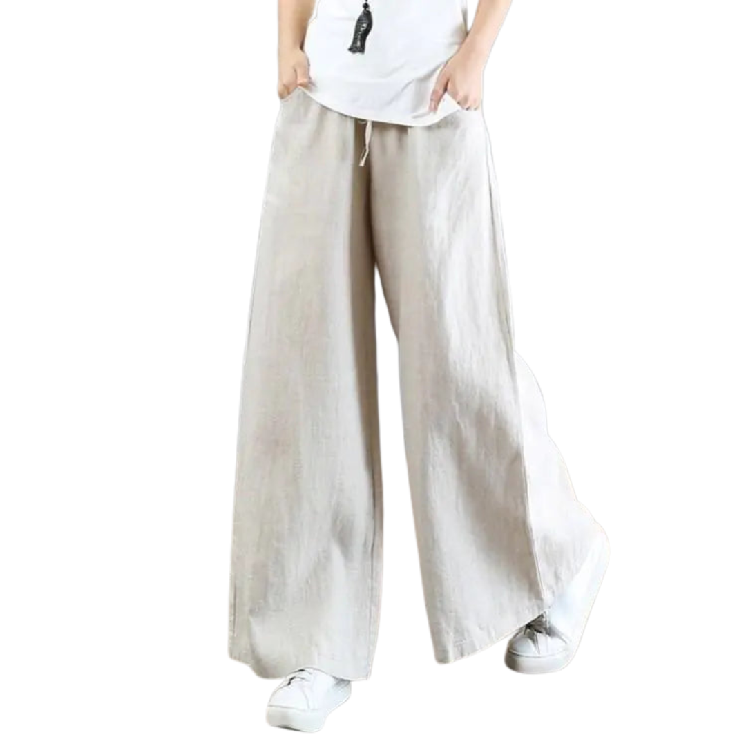Linen Wide Leg Trousers