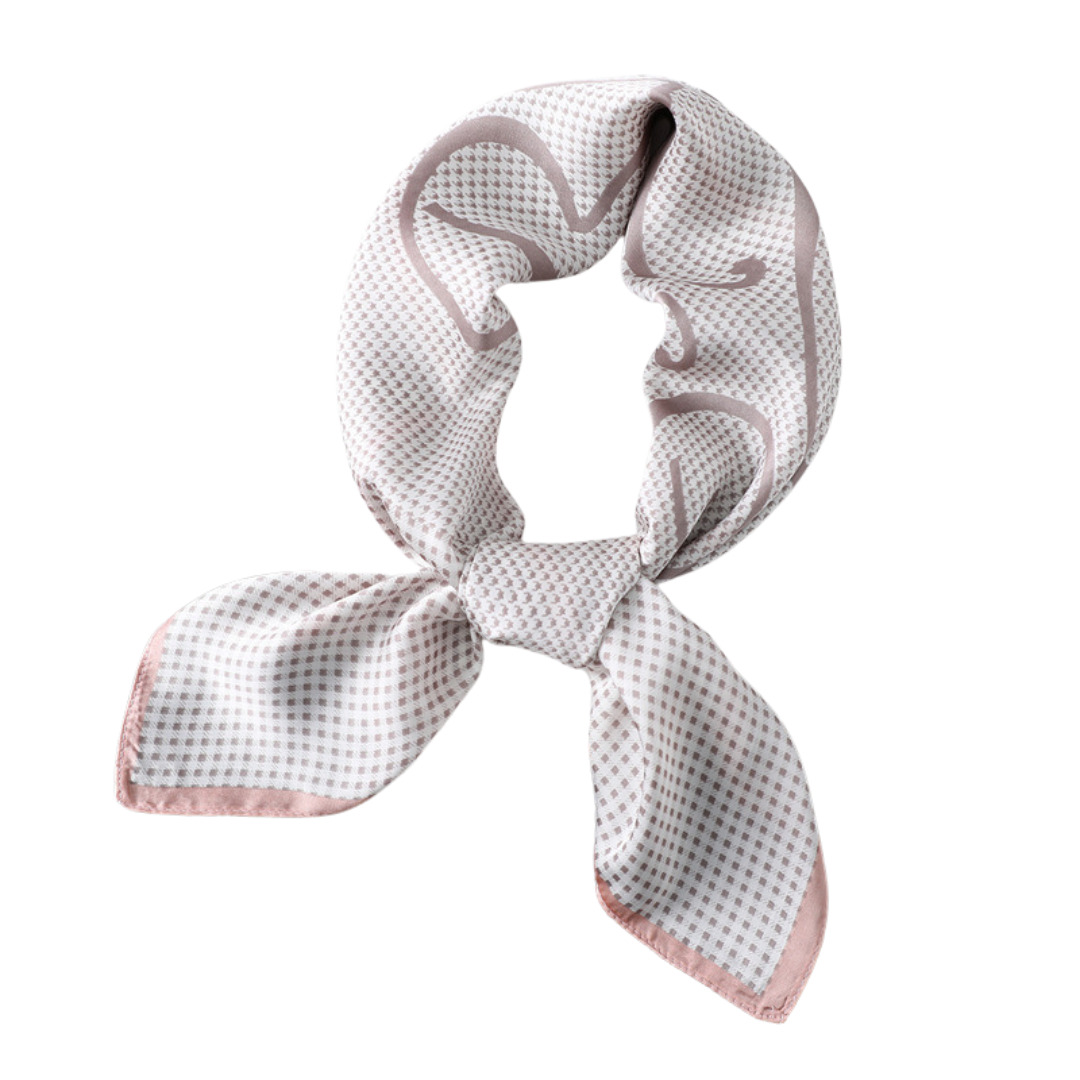 Classic Checkered Silk Scarf