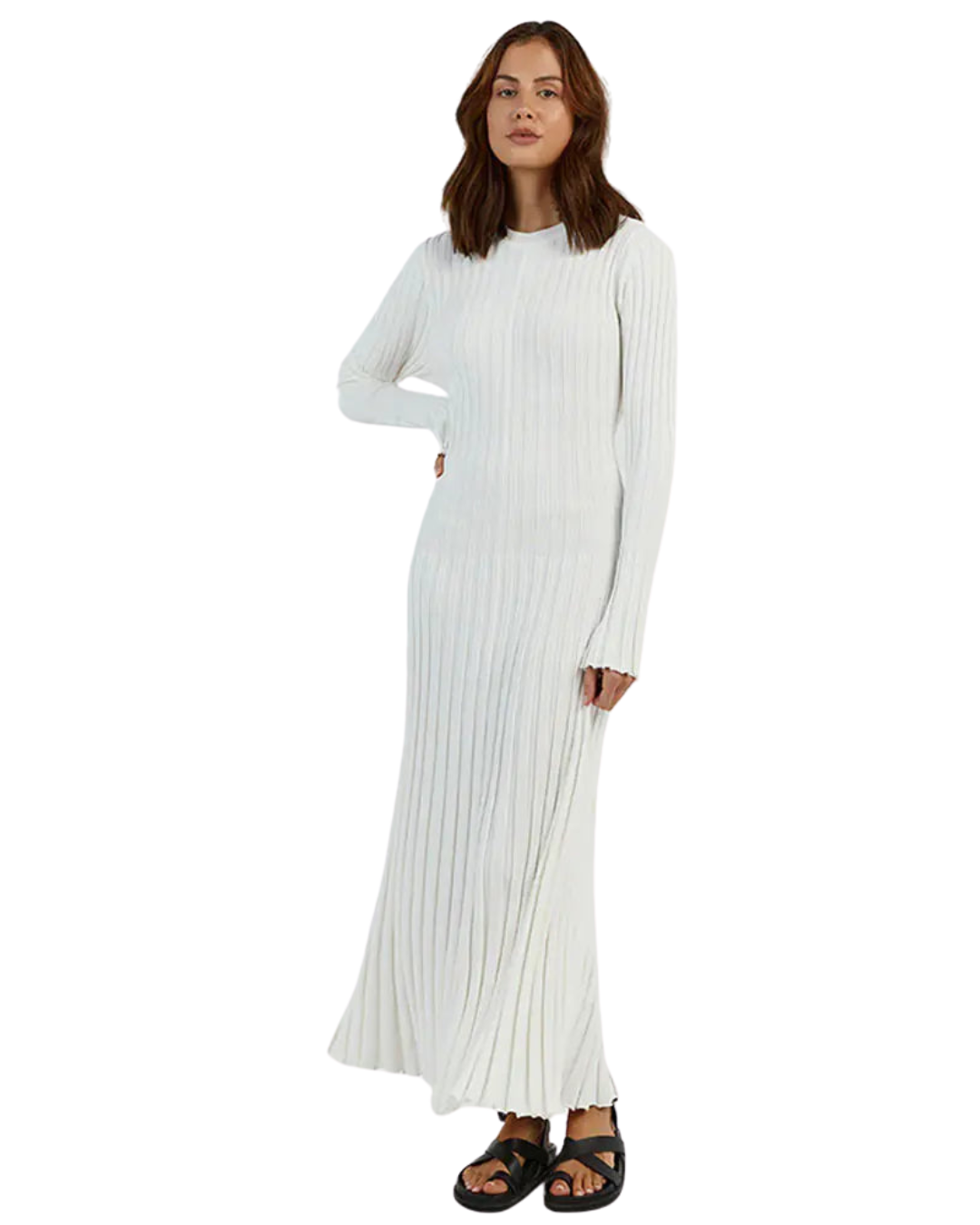 Ribbed Knit Maxi Dress