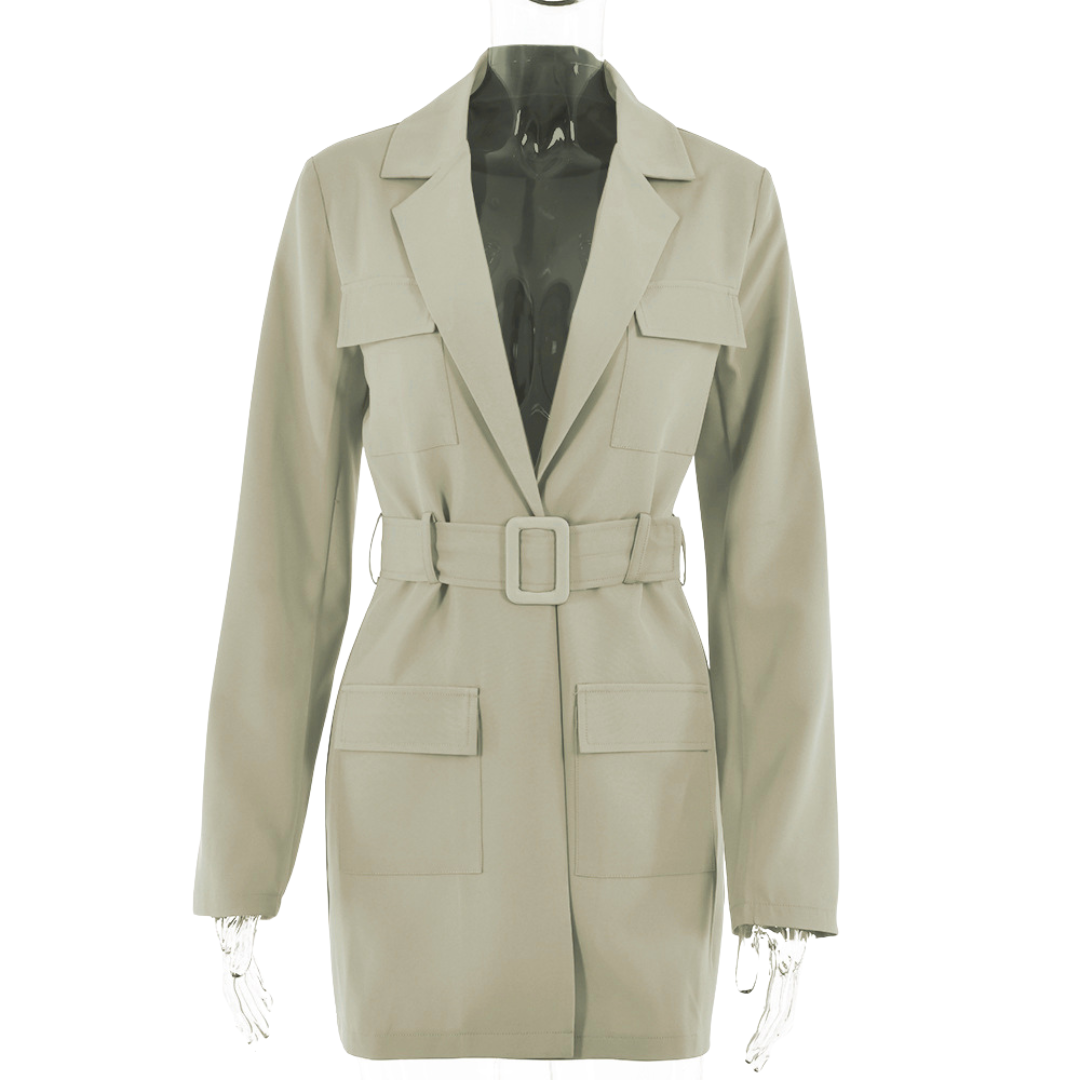 Belted Blazer Dress