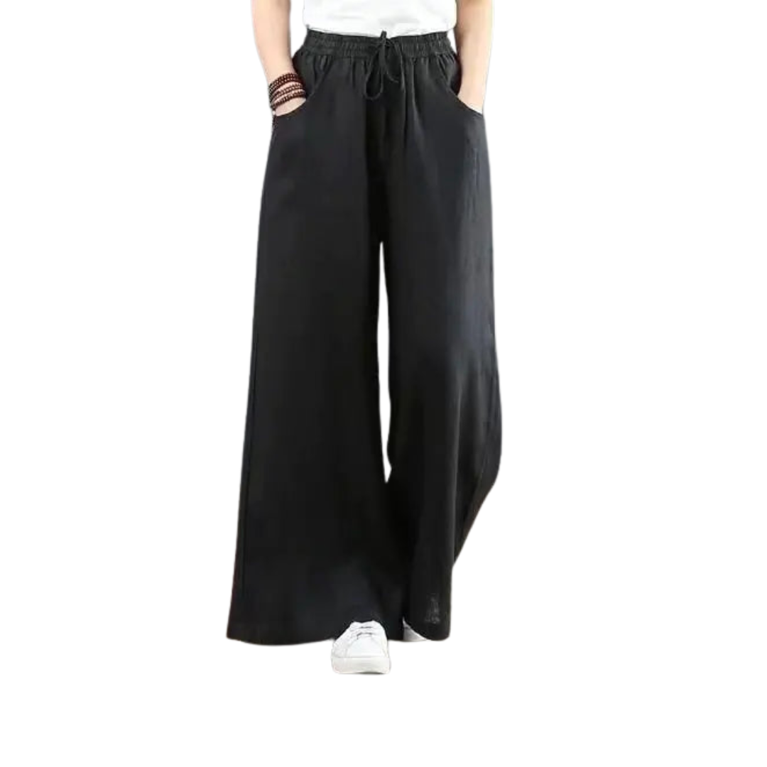 Linen Wide Leg Trousers