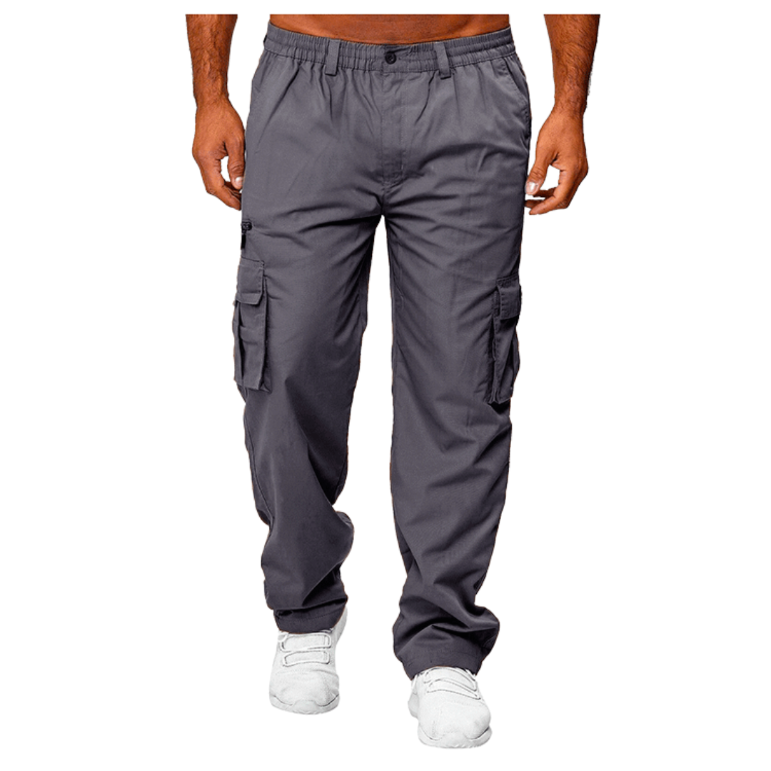 Straight-Leg Cargo Trousers