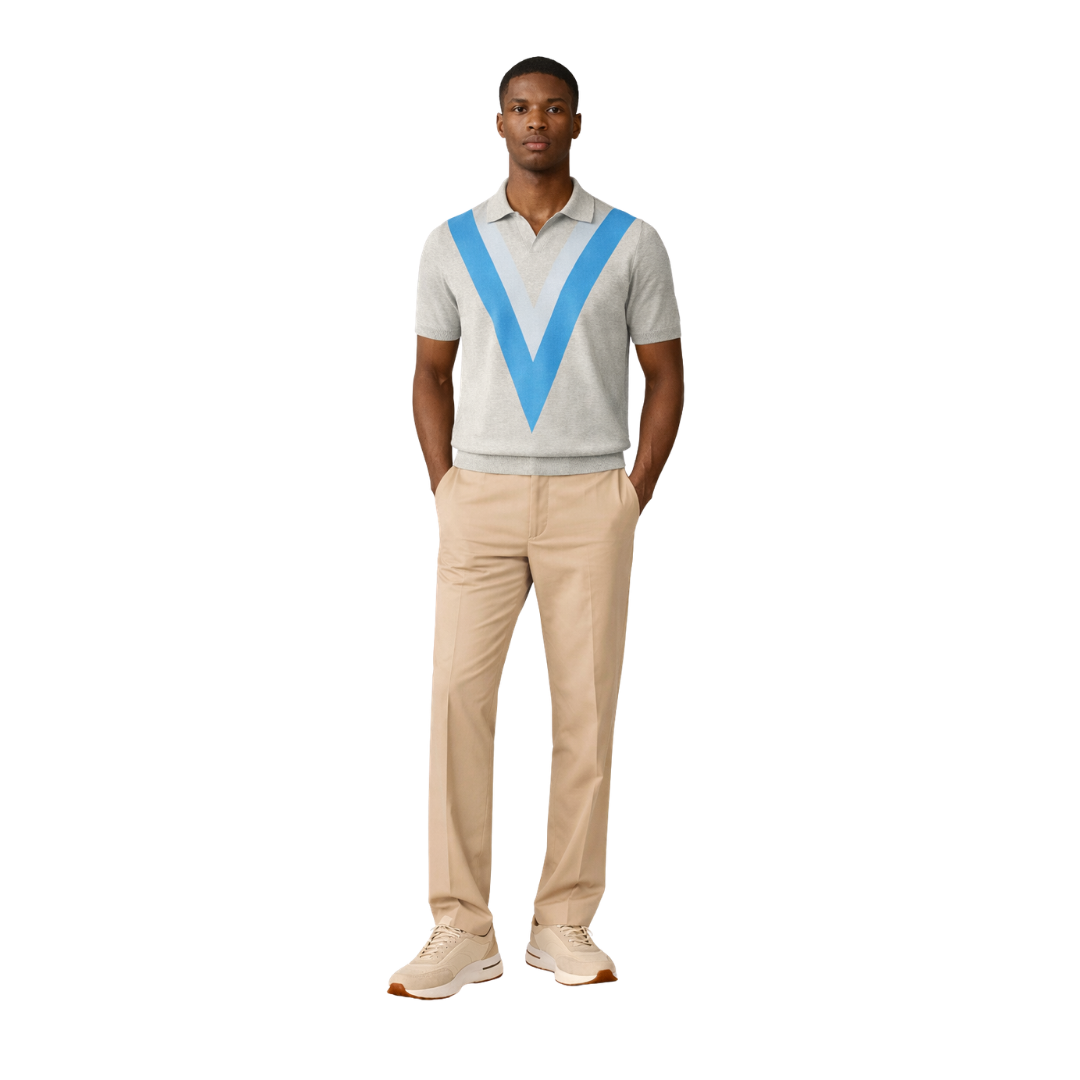 Retro Knit Polo