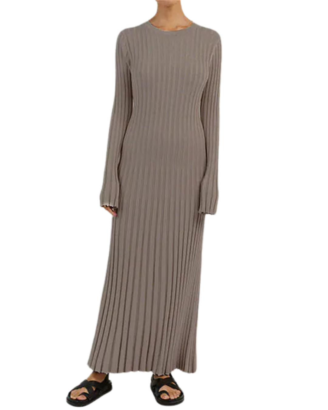 Ribbed Knit Maxi Dress