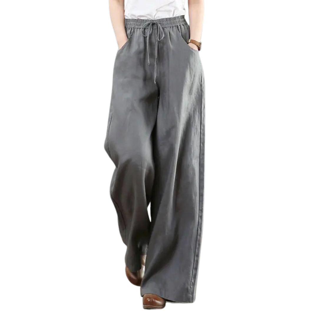 Linen Wide Leg Trousers