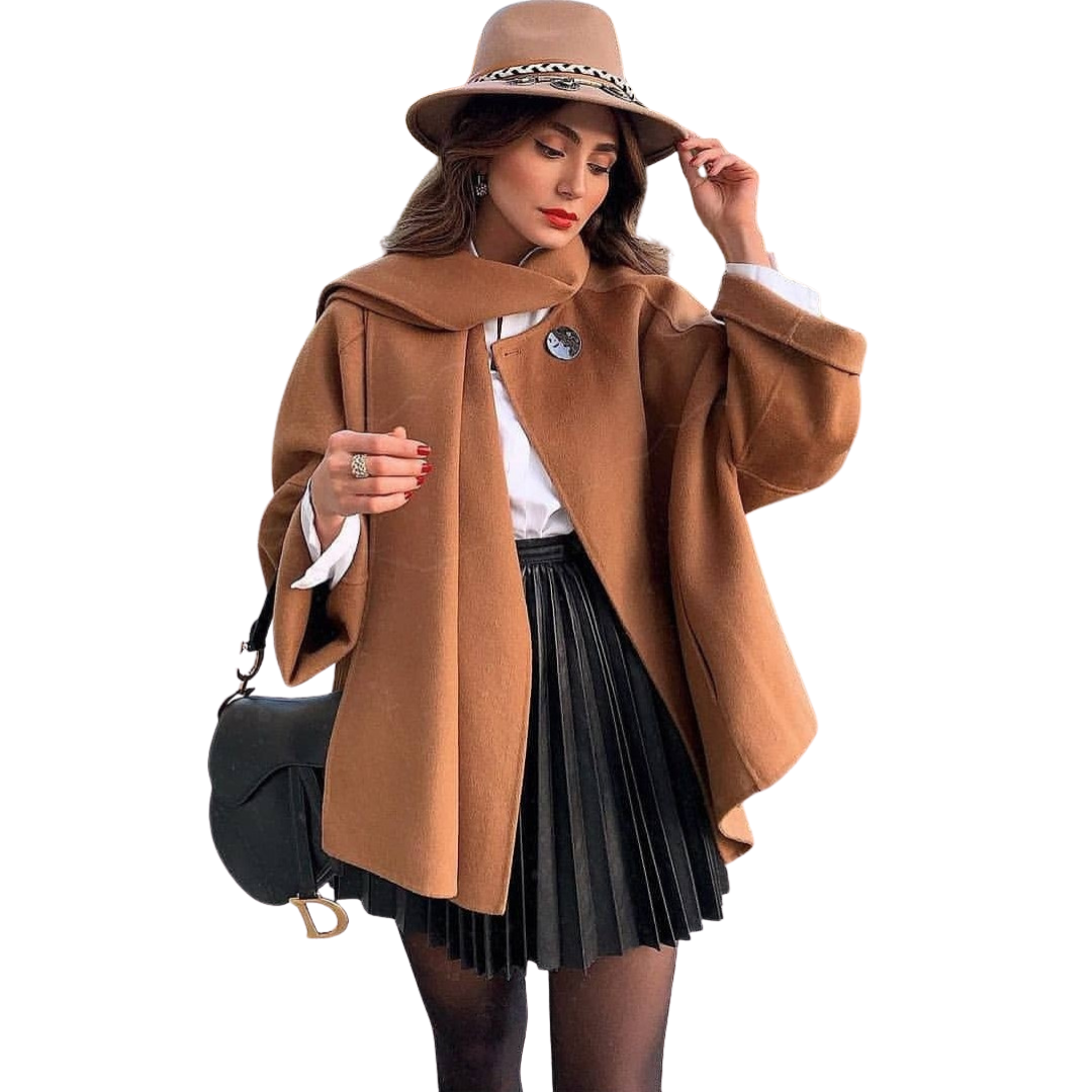 Draped Pleated Knitted Mini Skirt