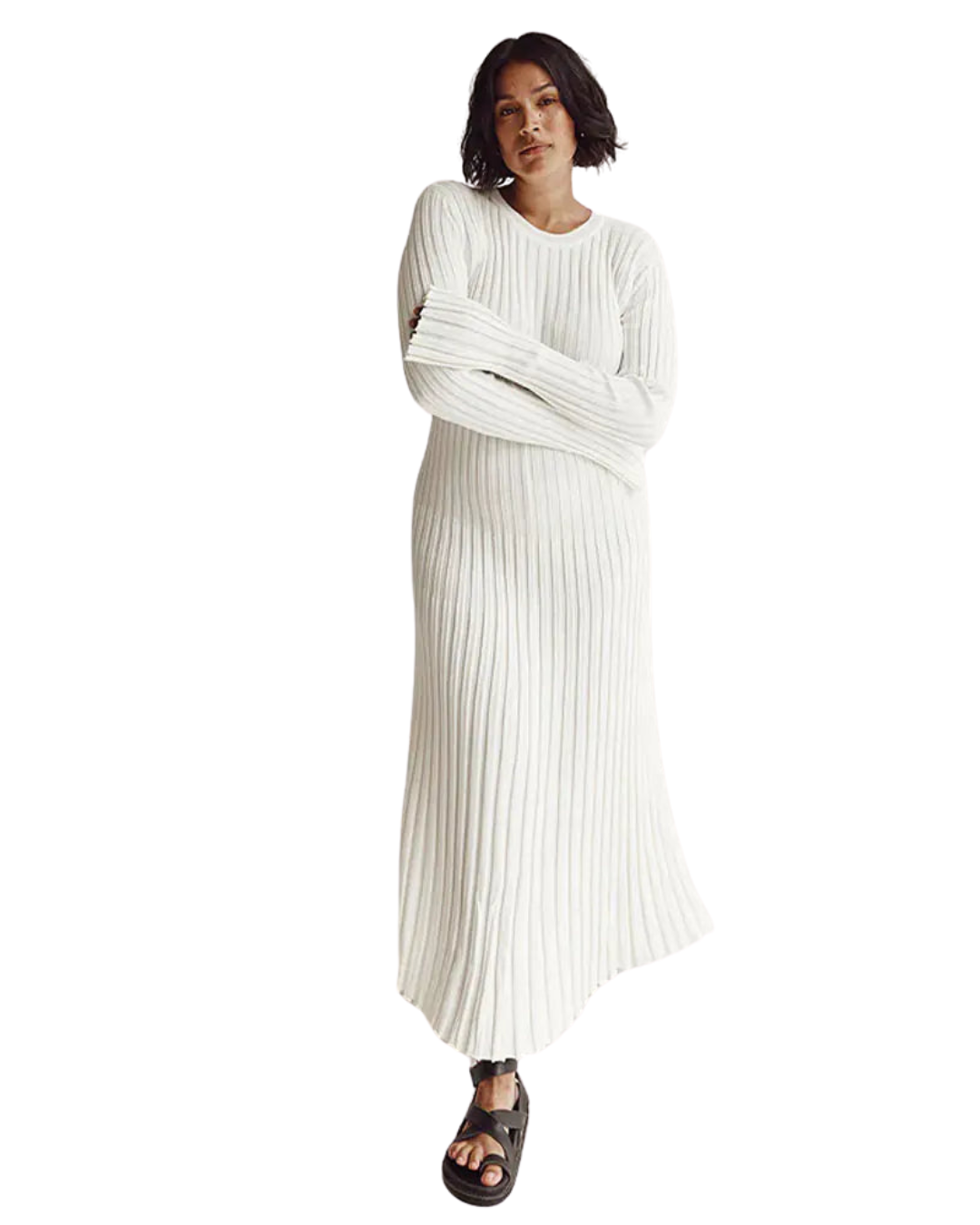 Ribbed Knit Maxi Dress
