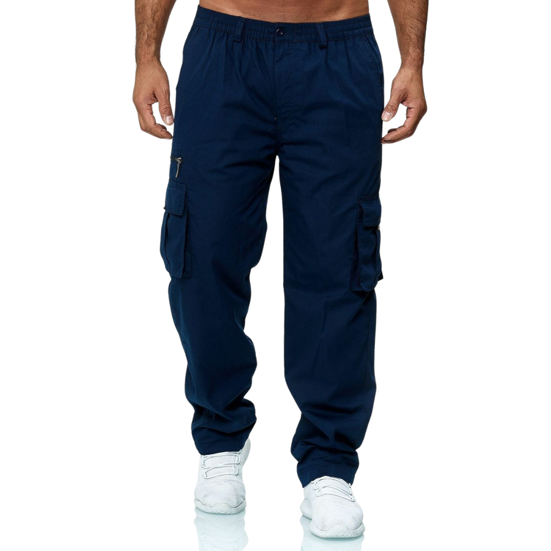 Straight-Leg Cargo Trousers