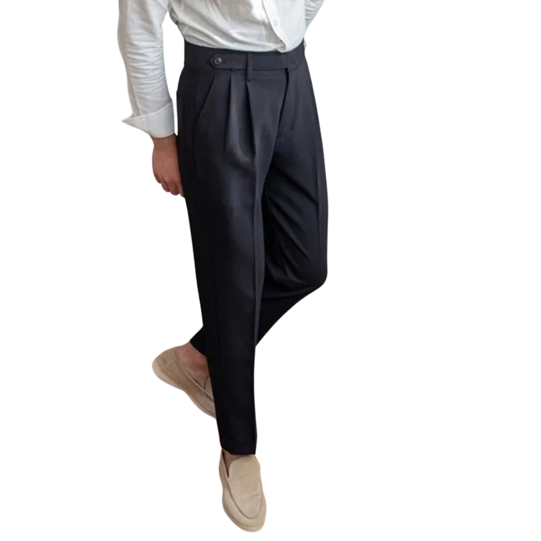 Classic Straight-Leg Cropped Trousers