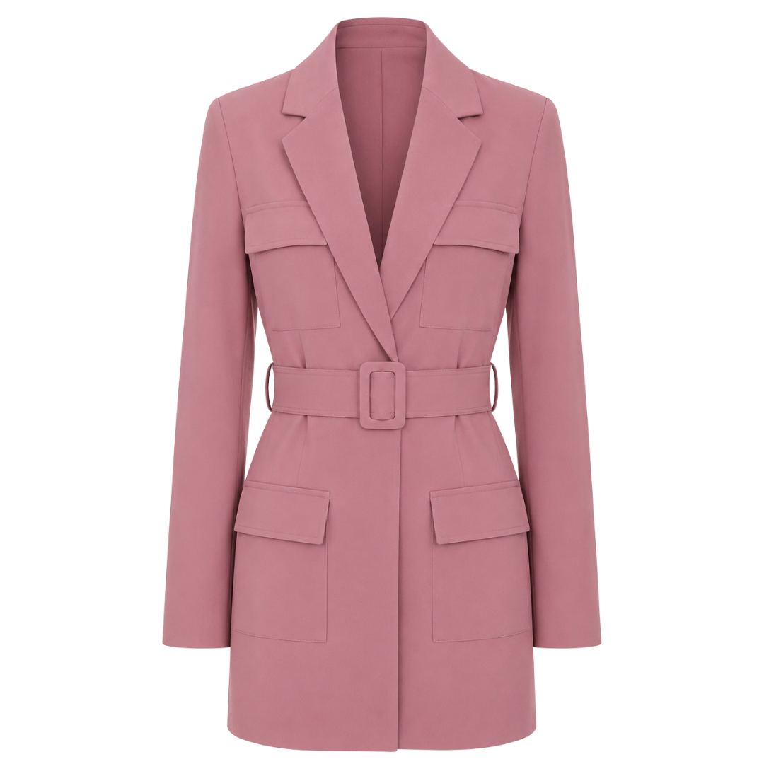 Belted Blazer Dress