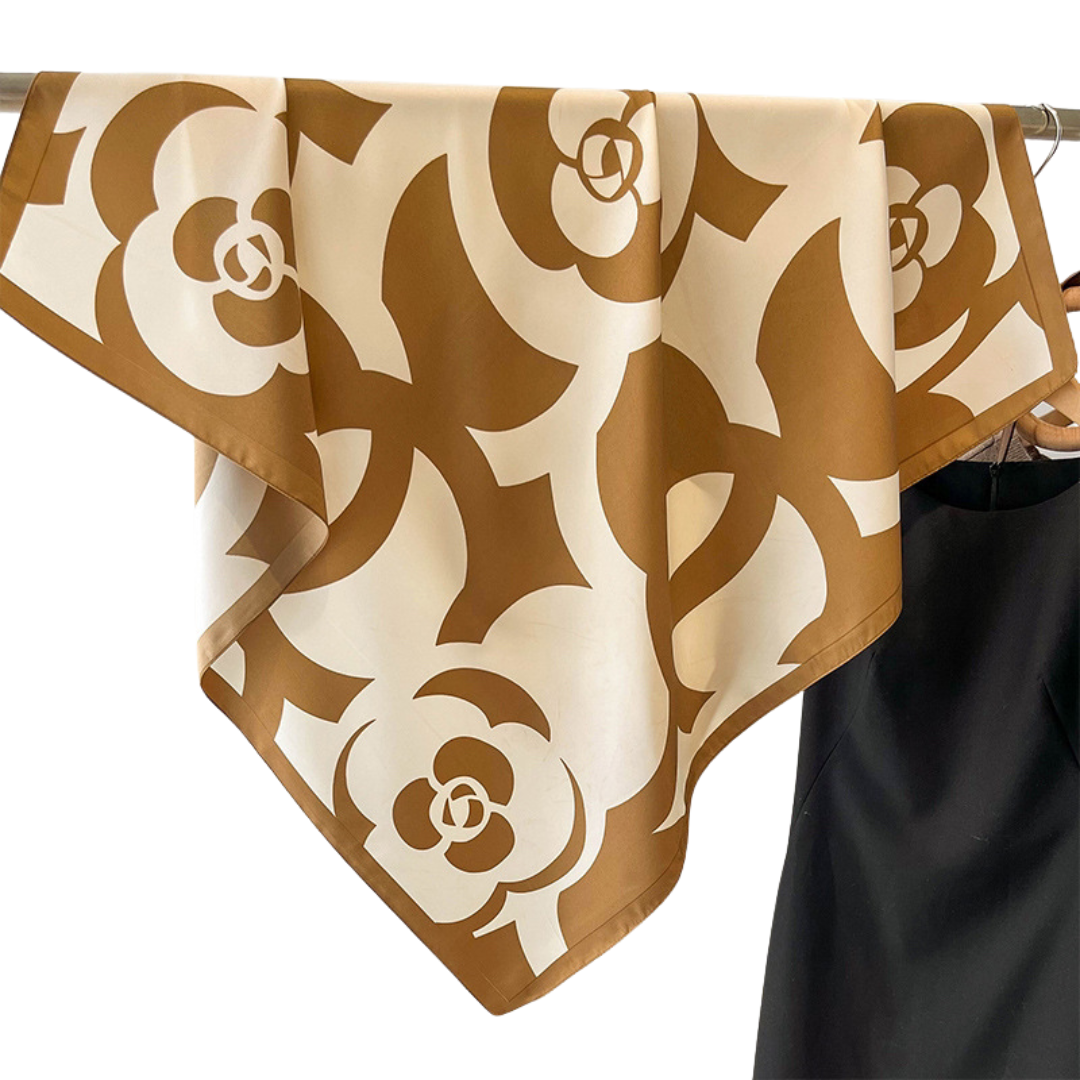 Yashan Camellia Silk Scarf
