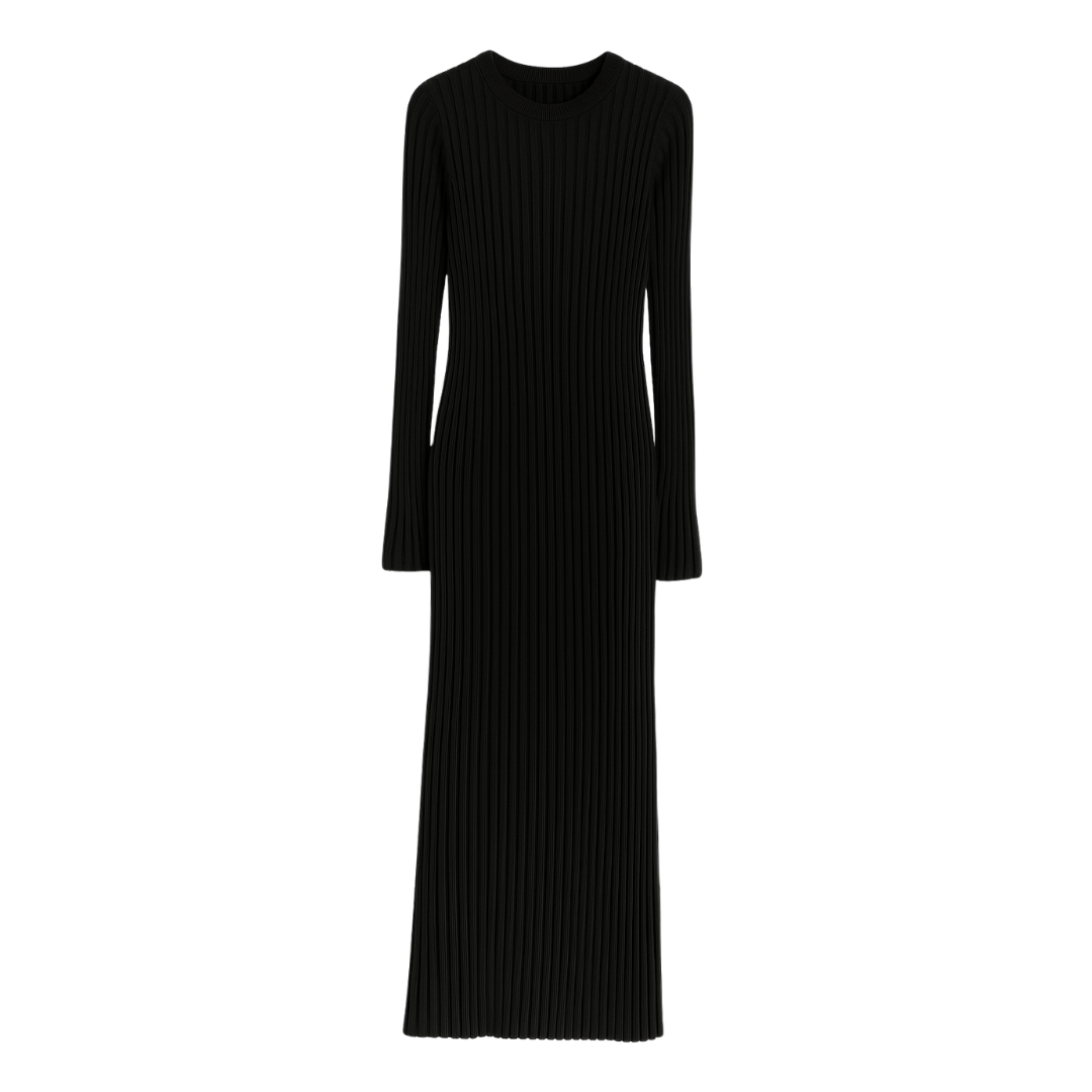 Ribbed Knit Maxi Dress