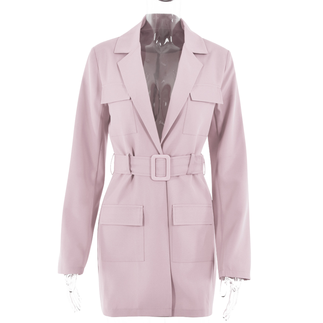 Belted Blazer Dress