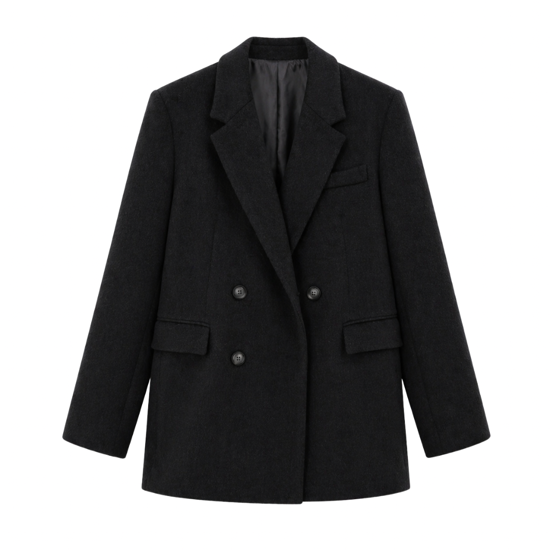 Double-Breasted Wool Blazer