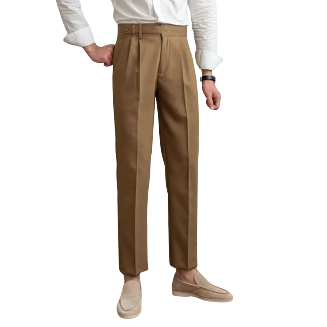 Classic Straight-Leg Cropped Trousers