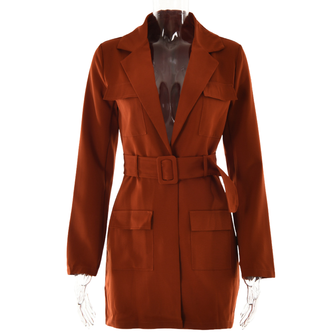 Belted Blazer Dress