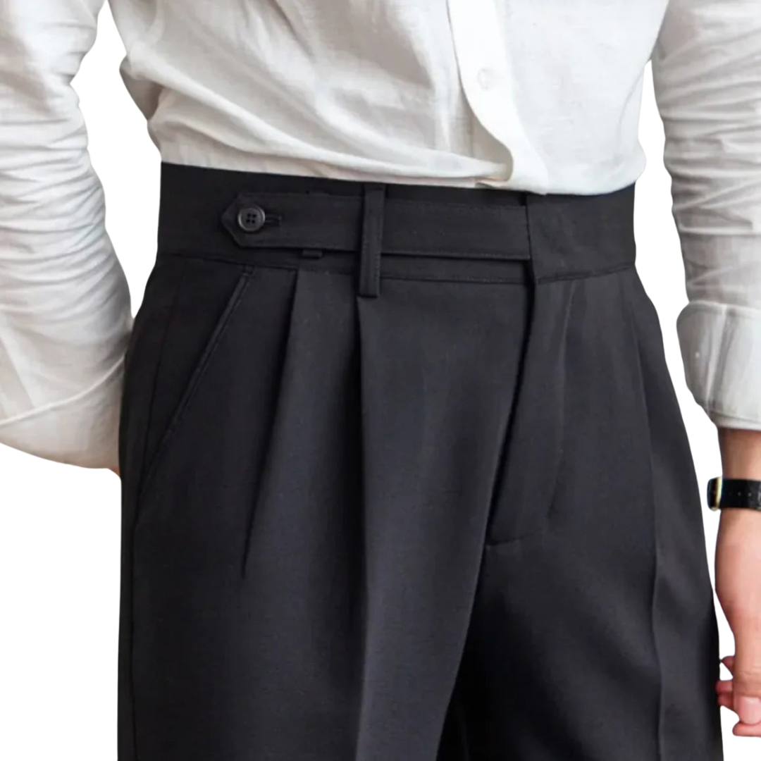 Classic Straight-Leg Cropped Trousers