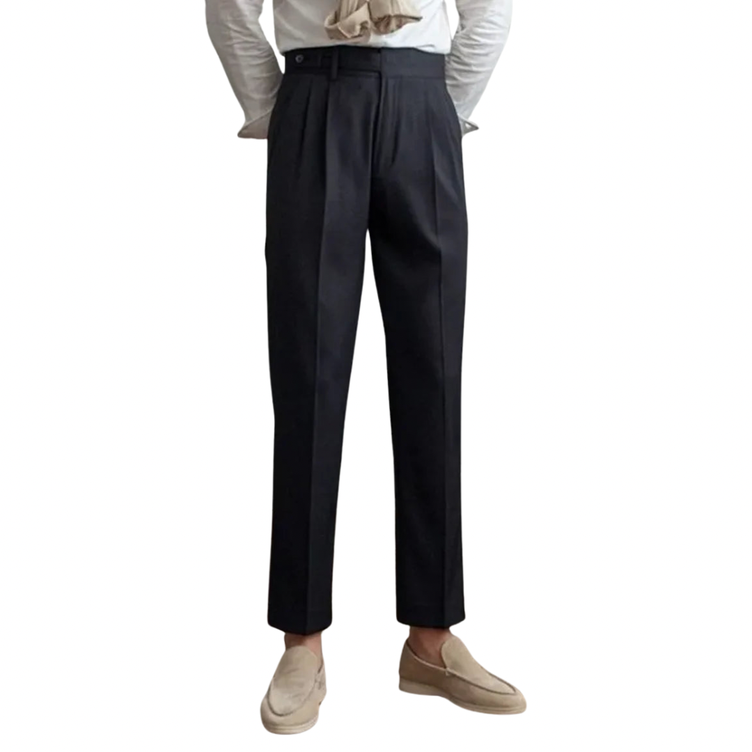 Classic Straight-Leg Cropped Trousers