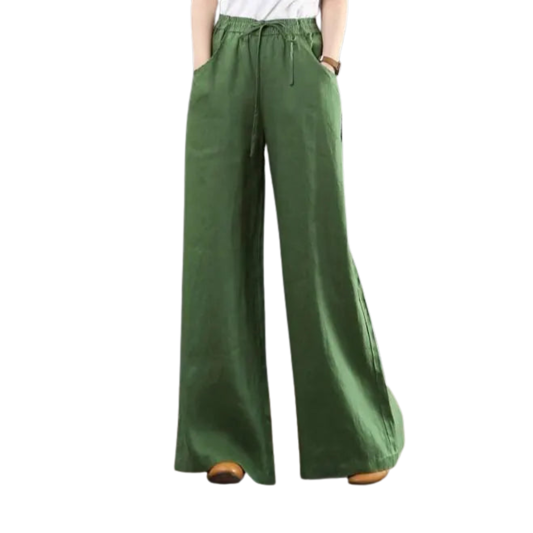 Linen Wide Leg Trousers