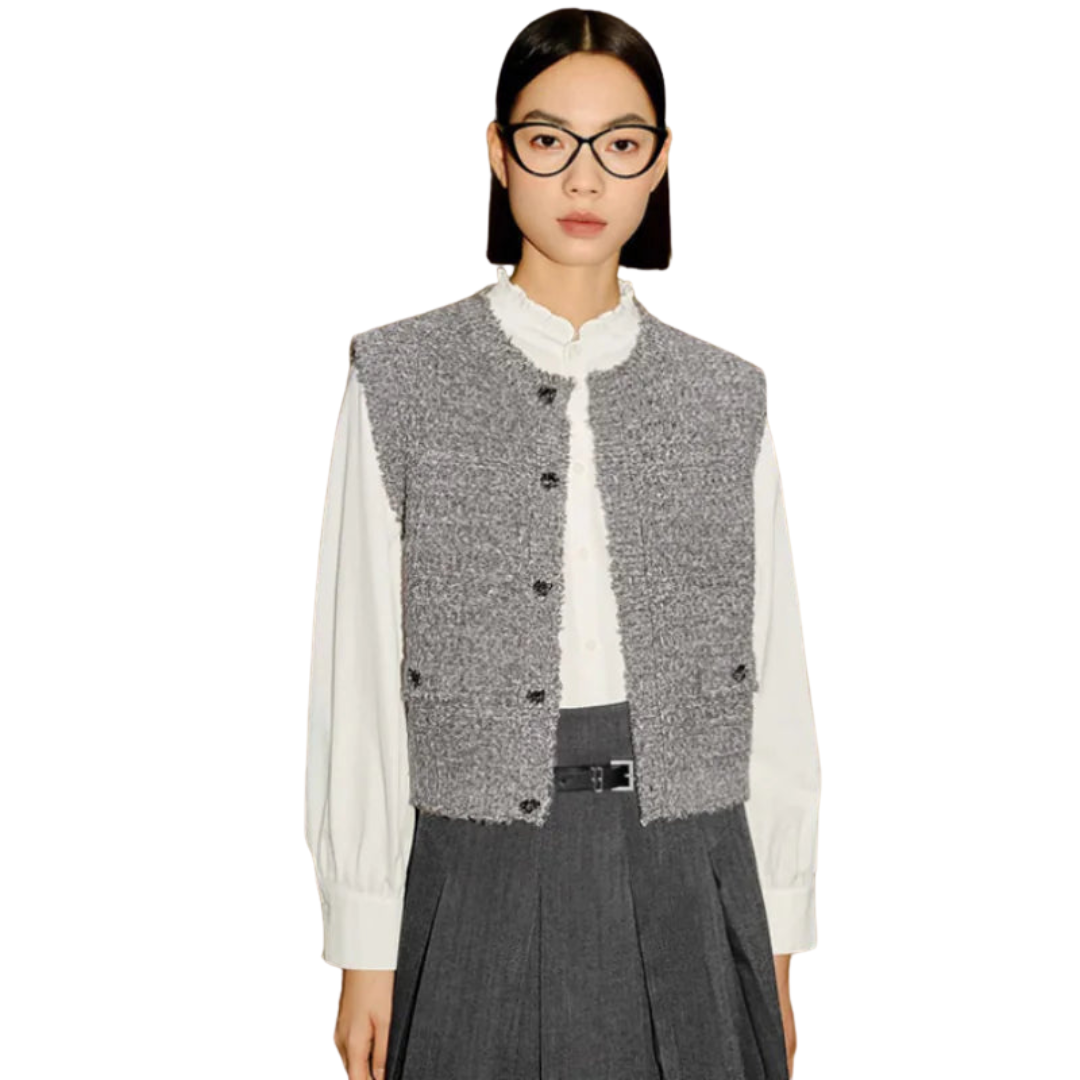 Melange Knitted Vest