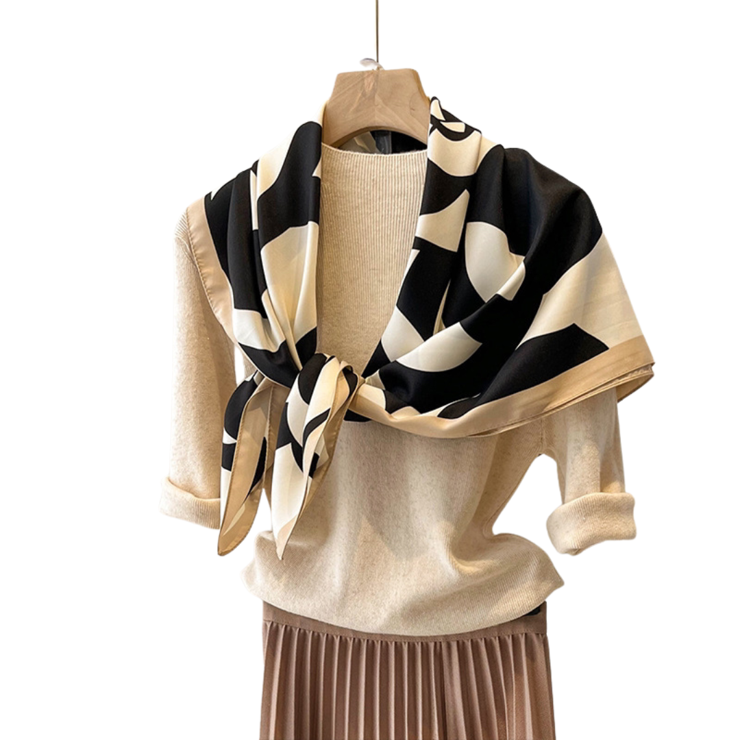 Yashan Camellia Silk Scarf