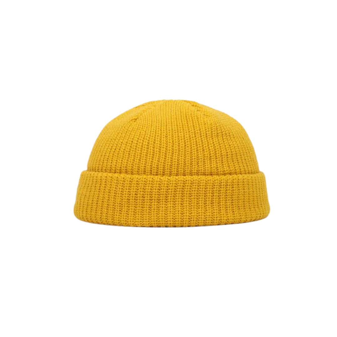 Unisex Solid Knitted Brimless Hat