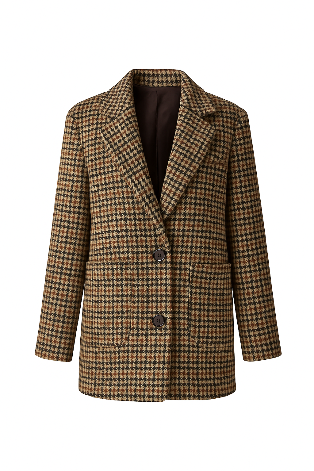 Wool Plaid Blazer