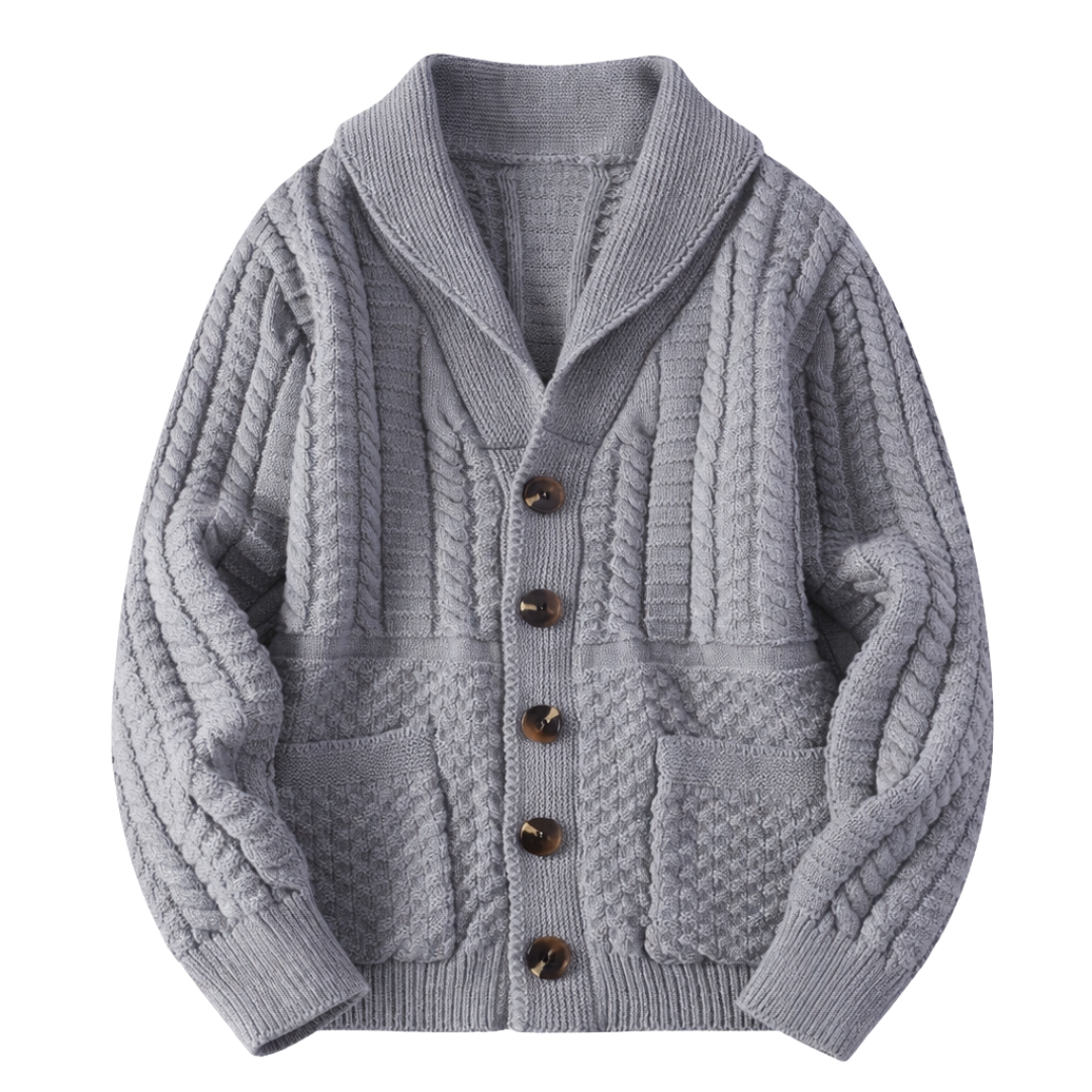 Buttoned Knit Cardigan