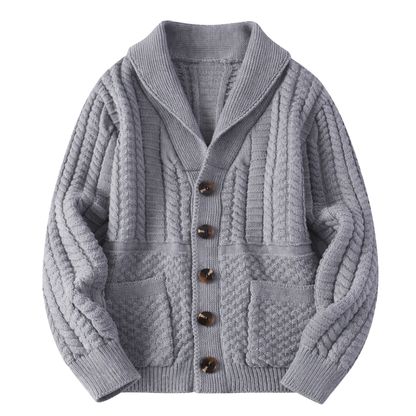 Buttoned Knit Cardigan
