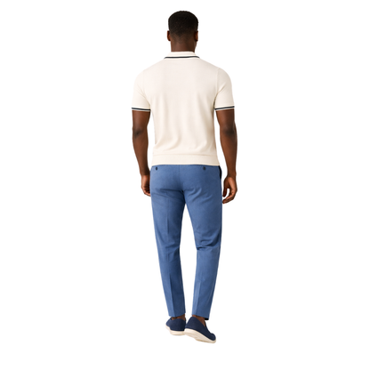 Contrast-Trim Knit Polo