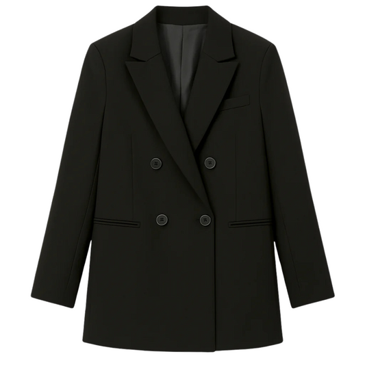 Double-Breasted Blazer Mid-Length