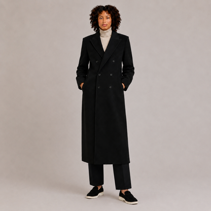 Double-Breasted Wool Coat