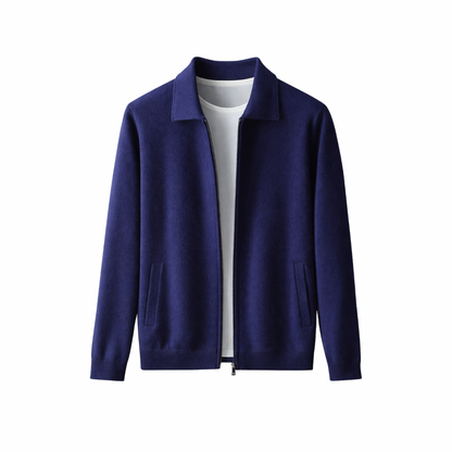 Wool Knit Cardigan With Pockets