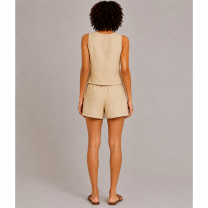 Sleeveless Top & Shorts Set