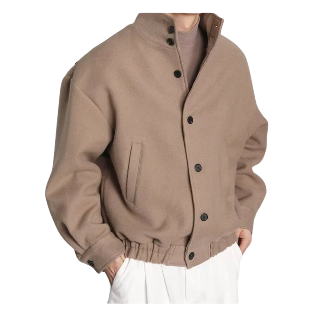 Wool Blend Bomber Jacket