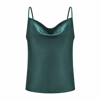 Satin Cowl Neck Top