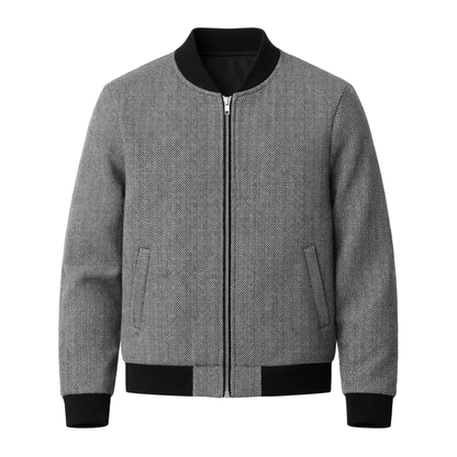 Textured Bomber Jacket