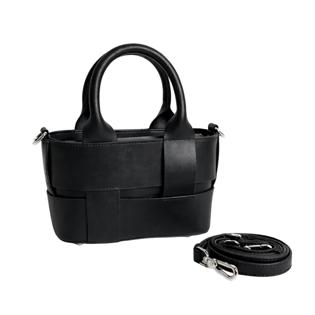 Woven Leather Crossbody Bag