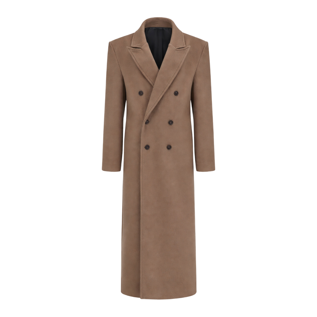 Double-Breasted Wool Coat