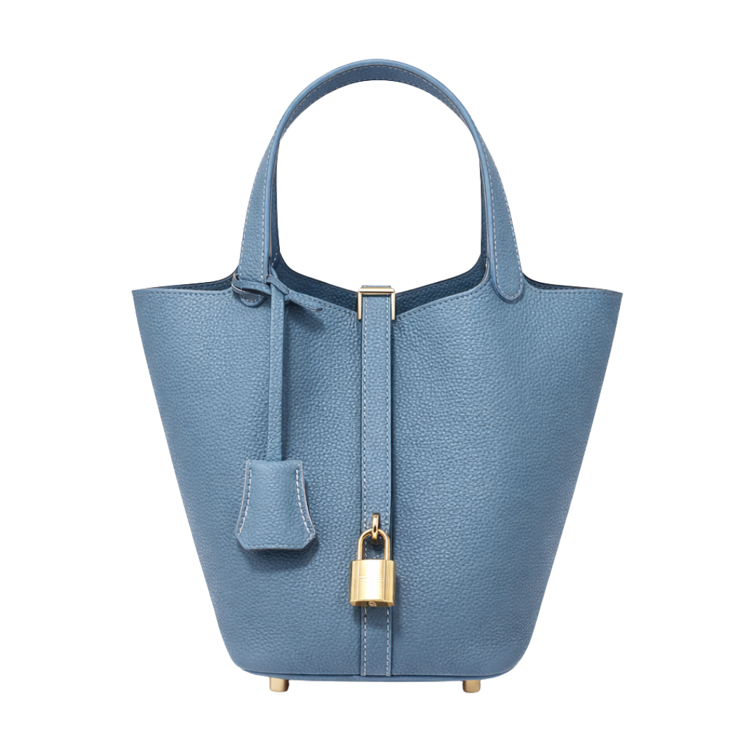 Leather Bucket Handbag