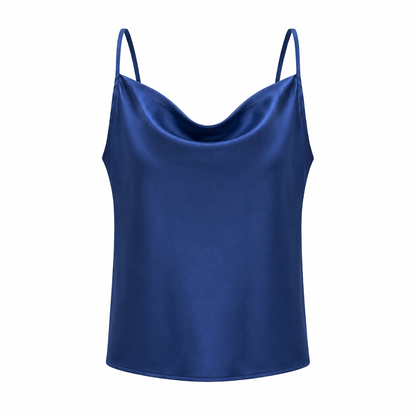 Satin Cowl Neck Top